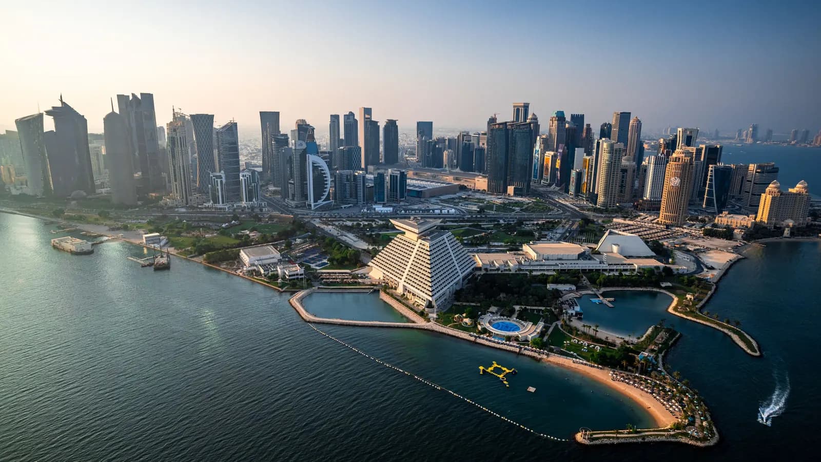 West Bay skyline in Doha, Qatar