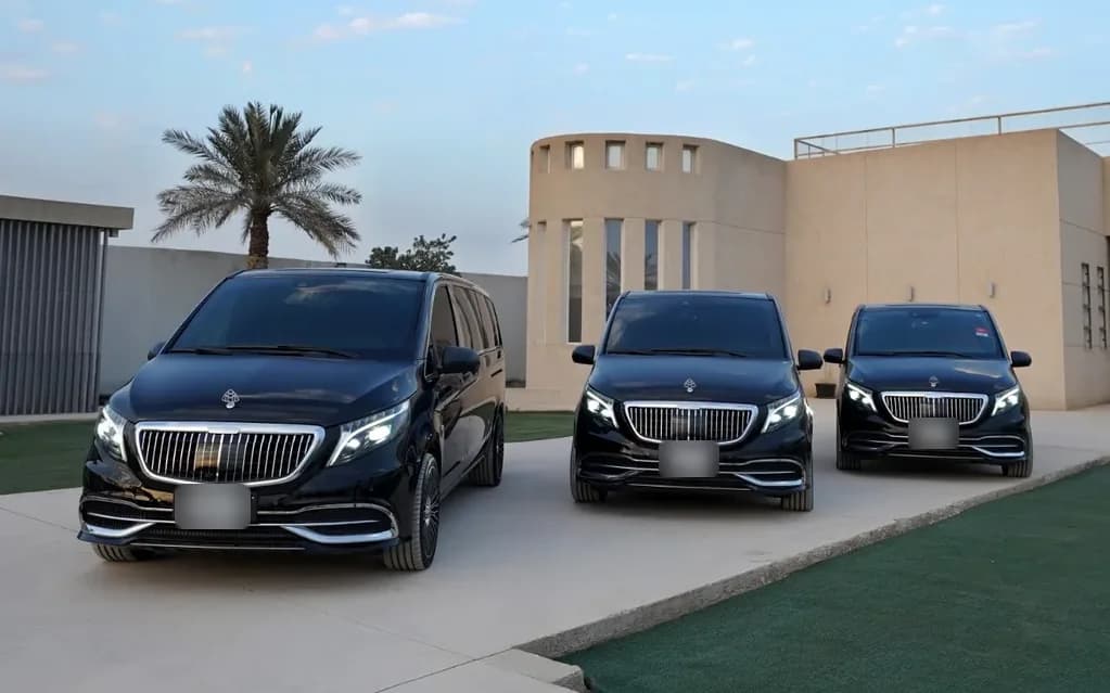 Mercedes V-Class VIP vehicles available through Taxi Saudi Arabia