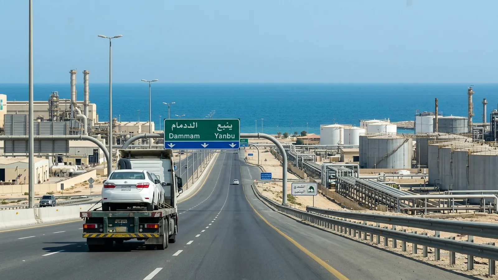 Car transport from Dammam to Yanbu